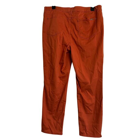 Chico's Sz 3 US 16 XL So Slimming Girlfriend Ankle Pant Burnt Orange Casual Fall - Picture 2 of 7